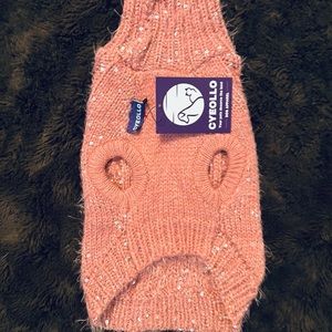 Brand new dog sweater pink and sparkly